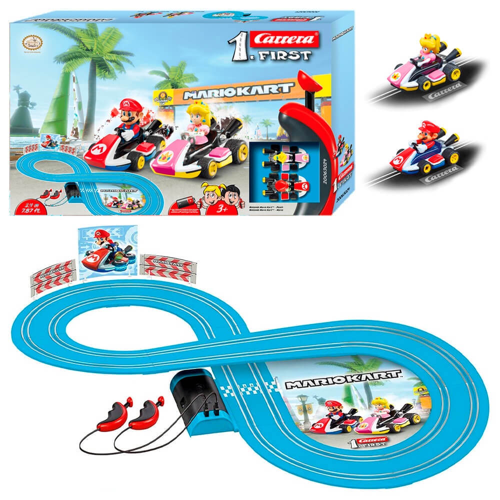 Autorama Mario Kart FIRST Mario e Peach - 2,4 Metros | Carrera | Shopee ...