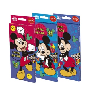 Lápis de Cor Molin Mickey 12 Cores