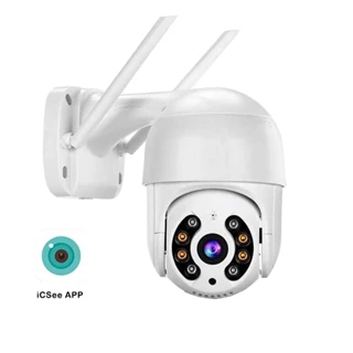 Kit 2 Câmeras Speed Dome Ip Wifi Sistema Icsee Infravermelho Sd