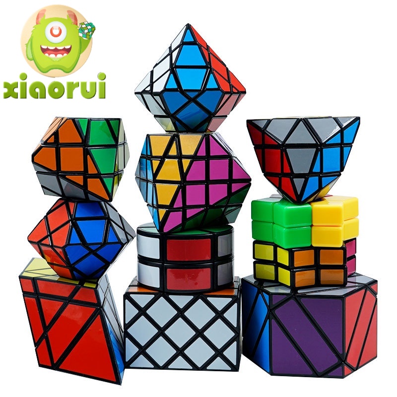 Kit Cubo Mágico Puzzle Xiaorui - 2x2 3x3 Pirâmide