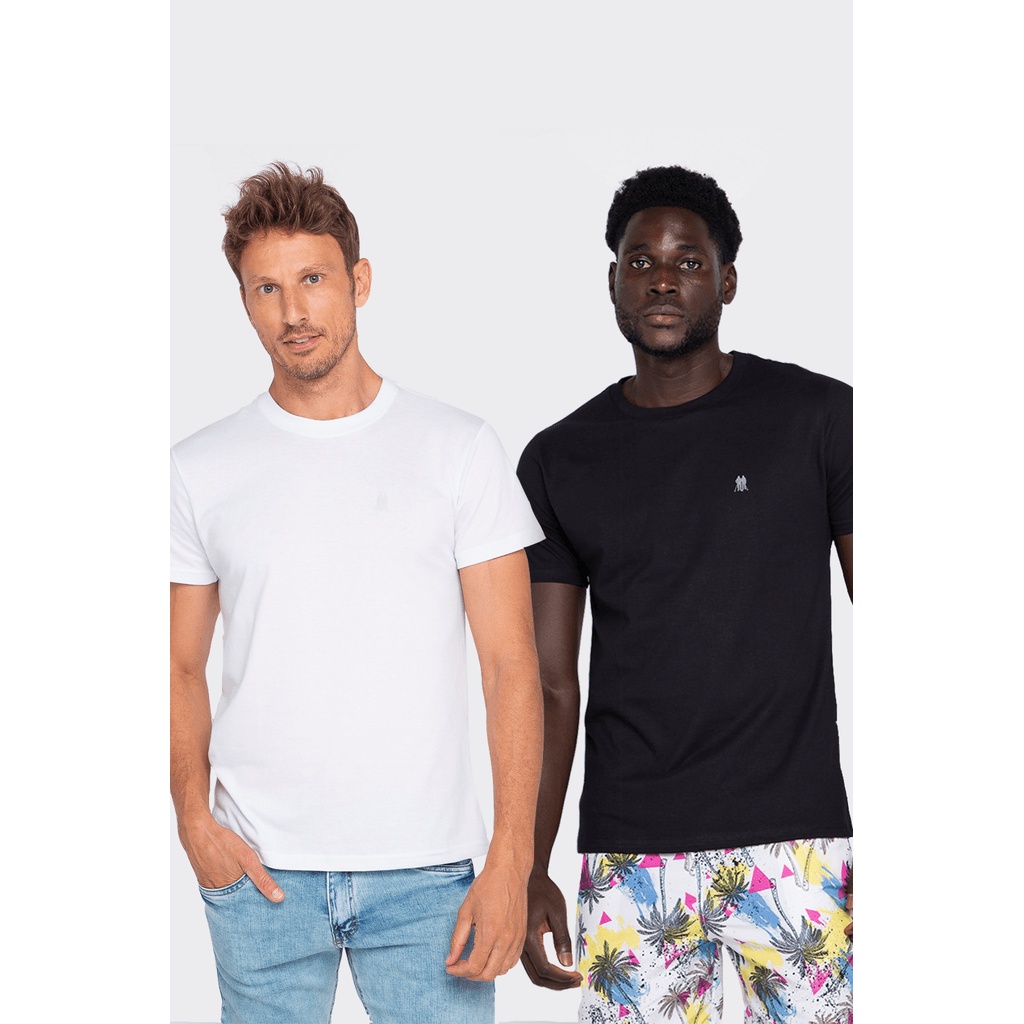 Kit 2 Camisetas Masculinas Básicas Polo Wear Sortido