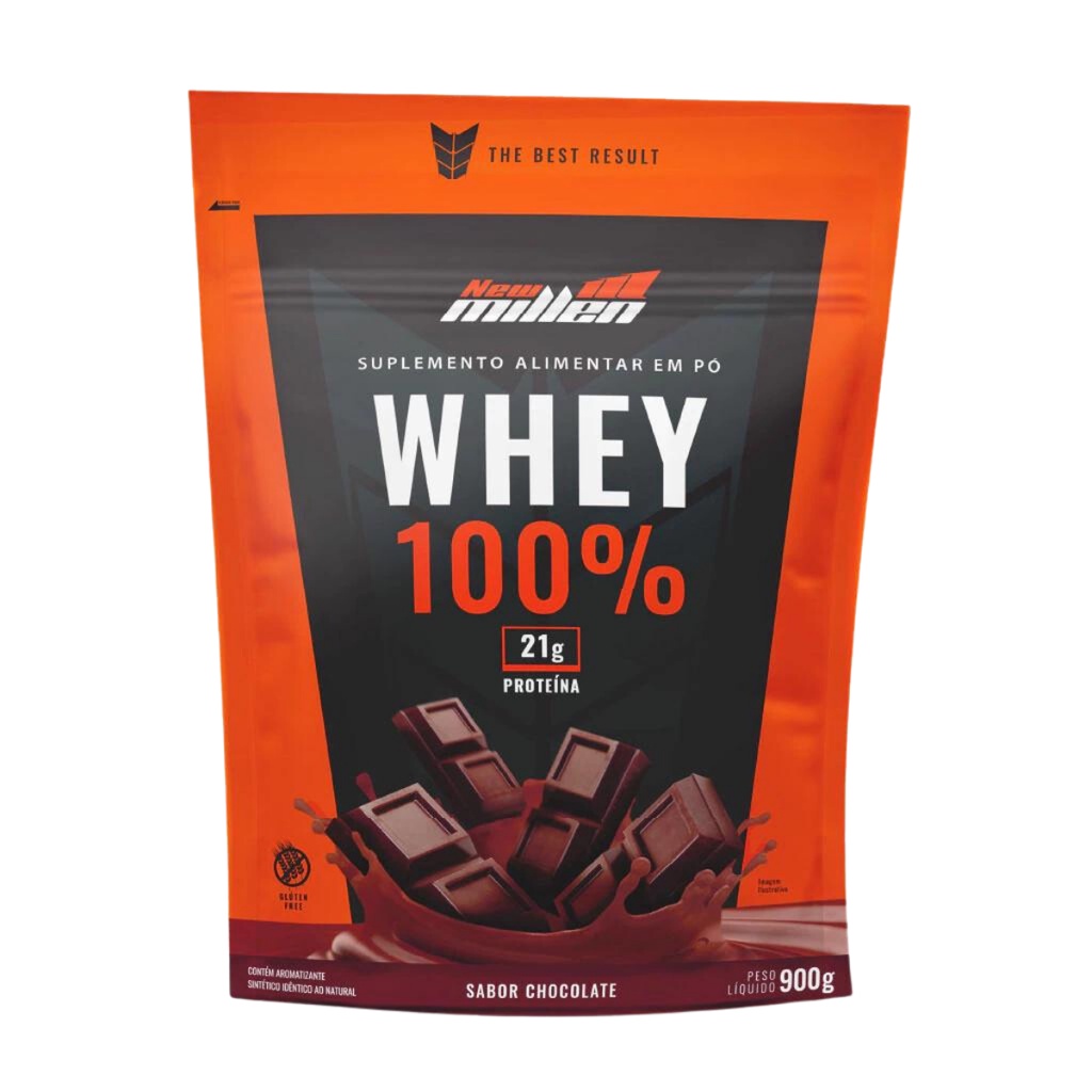 Whey Concentrado 100% Refil New Millen 900g