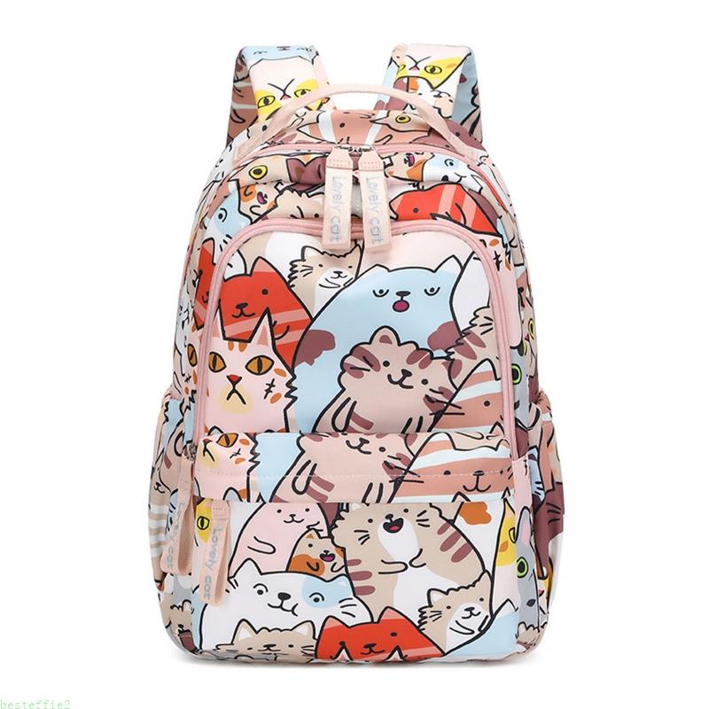 BES Para Gato Imprimir Mochila Adolescentes Viagem Casual School Boo