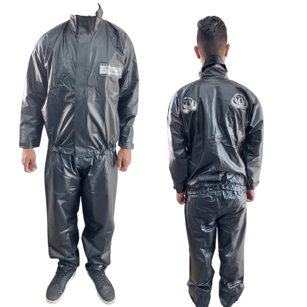 CAPA CHUVA CONJUNTO MOTOQUEIRO MOTORACE PVC GOLA ALTA M