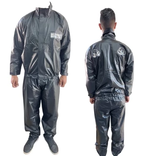 CAPA CHUVA CONJUNTO MOTOQUEIRO MOTORACE PVC GOLA ALTA M