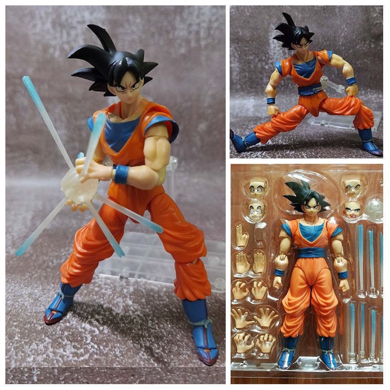 goku articulado Dragon Ball 2ª geração SHF Monkey King cabelo preto Goku  pode fazer um presente de modelo de exibição de boneca