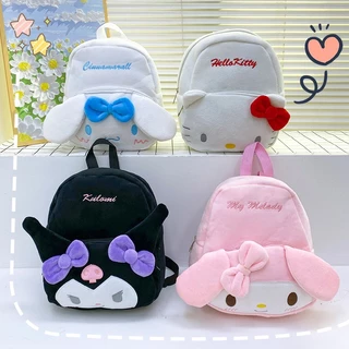 Mochila Sanrio Mochilas De Grande Capacidade Kulomi De Pelúcia Fofa Saco De Brinquedo
