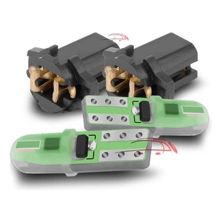 2 Led Verde Soquete Painel Volkswagen T5 Pinguinho