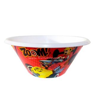 Pratinho Infantil Bowl do Mickey para Papinha do Bebê Vermelho