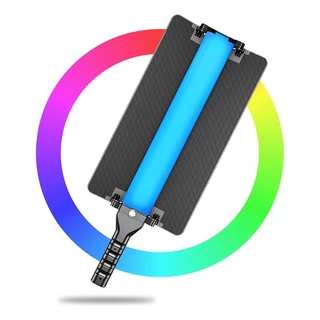 Iluminador Bastao Led Rgb Colorido Fotografia Profissional Controle Remoto Rl-60sl