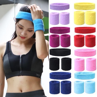 Pulseira Absorvente De Suor Para Esportes Masculinos E Femininos , fitness , Corrida , Basquetebol , De Algodão Respirável