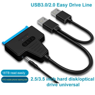 Cabo USB 3.0 2.0 Sata 3 Para Suporte Do Adaptador SSD Externo De 2.5/3.5 Polegadas Disco Rígido De 22 Pinos III