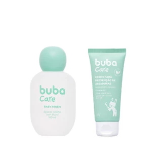 Kit Bebê Colônia Baby Fresh Creme Para Prevenção De Assaduras 50g Buba Care