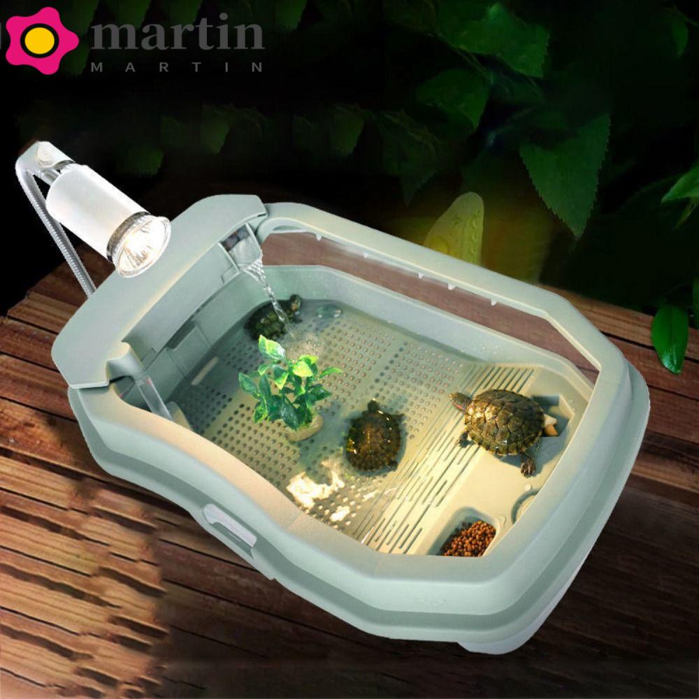 Tanque De Tartaruga MARTIN Prático E Durável Acessórios Práticos Destacáveis Para Pequenos Animais De Estimação Caixa Plástica Alimentação De Tartarugas