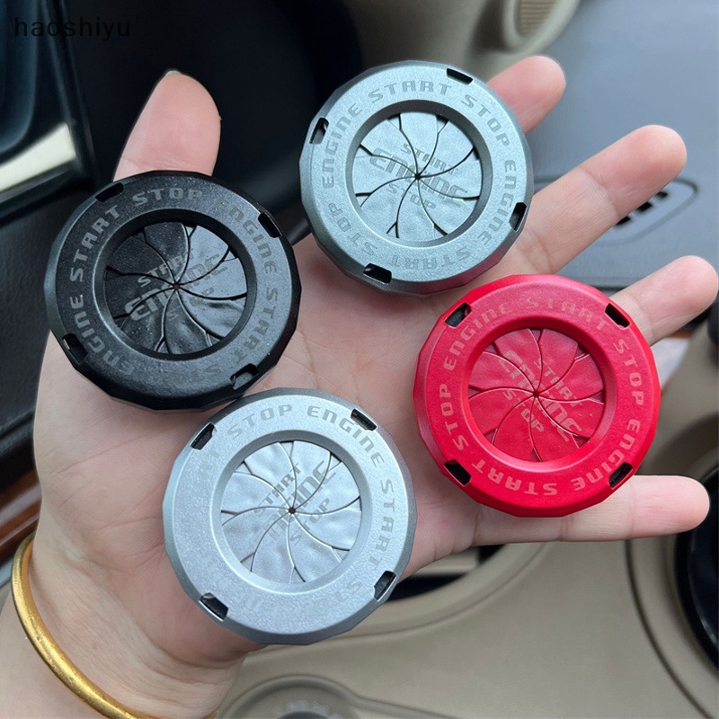 HAO Carro Moto Motor Start Stop Botão De Parada Tampa Do Interruptor De Ignição Tipo Lâmina De Proteção Rotativa De Decoração Interior Autocolante BR