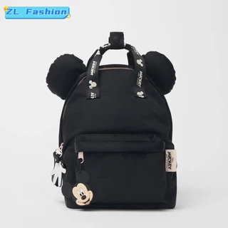 Mochila Preta Com design Mickey Unisex