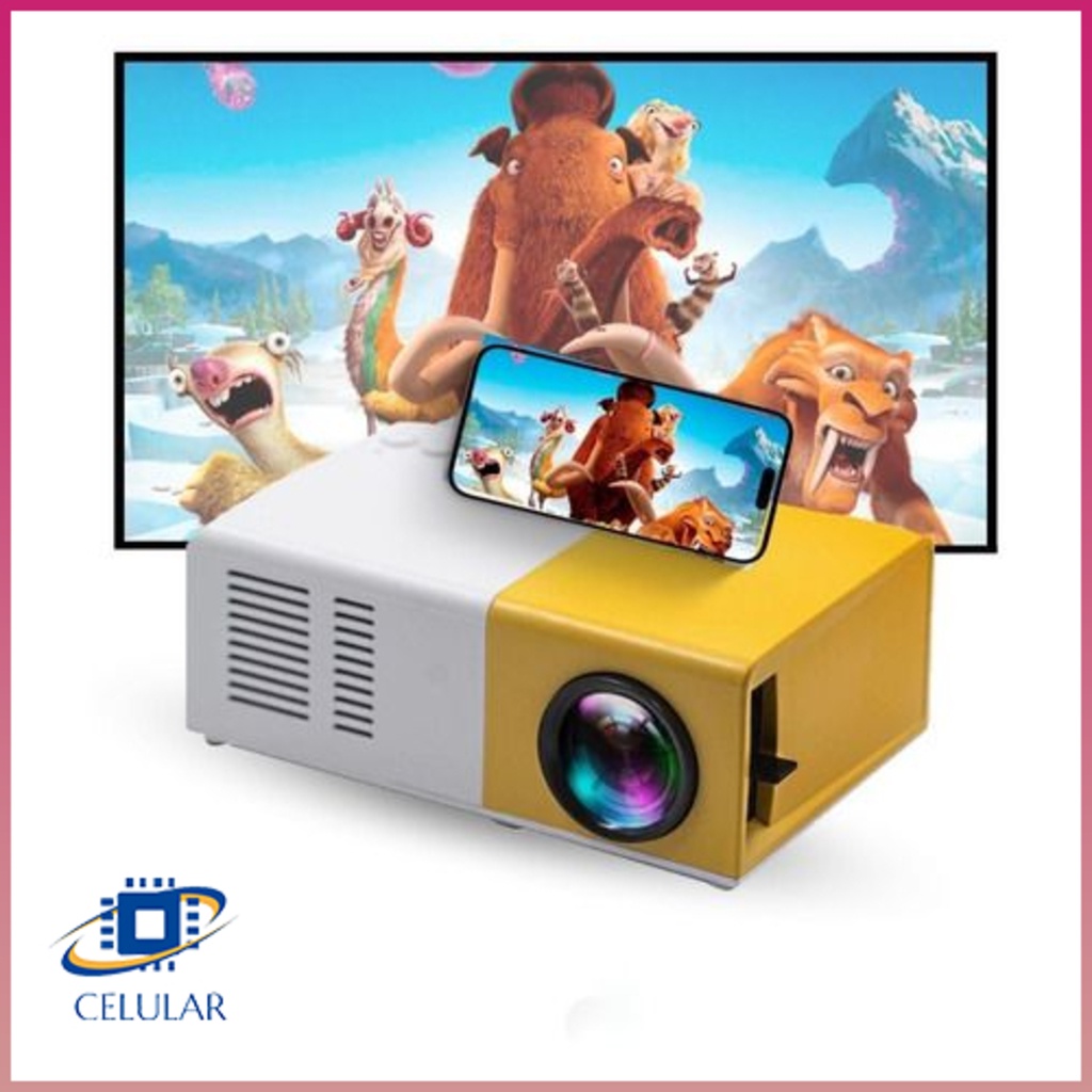 Mini Projetor Portátil Led 1080p 600 Lumens Hdmi YG300 Envio Imediato
