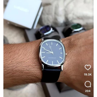 Relógio masculino Ca-s1o tendência empresarial relógio Oval de quartzo (sem caixa) 555