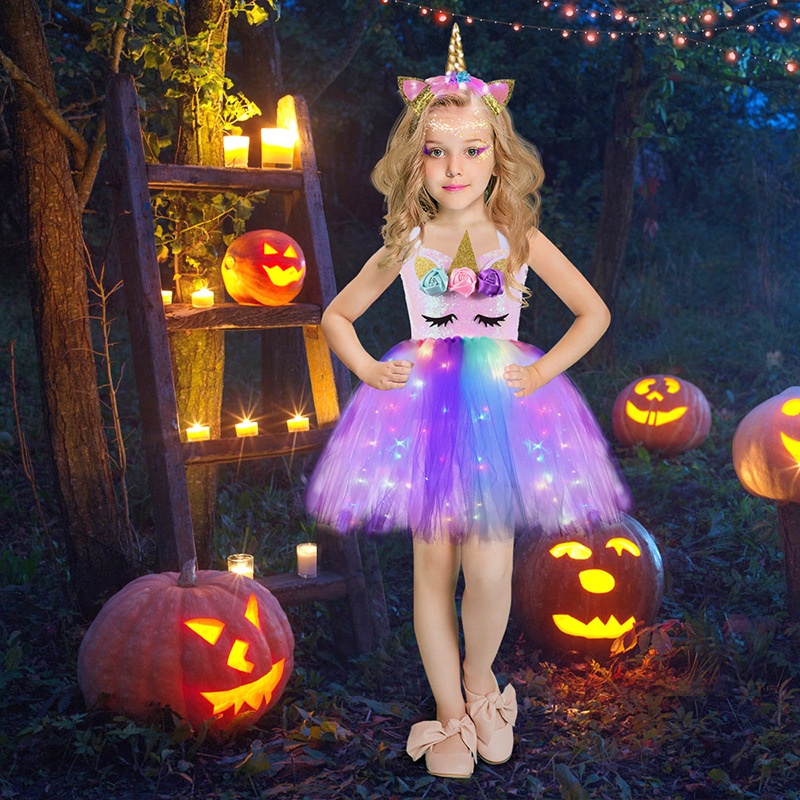 Fantasias de cosplay para bebês meninas para o dia das bruxas - Vestido de  tutu para meninas, roupa de cosplay de Halloween com faixas fofas, roupas  de outono e inverno de manga