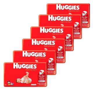 Fralda Descartável Huggies Supreme Care Mega Tamanho M - 6 Pacotes com 40 Fraldas - Total 240 Tiras