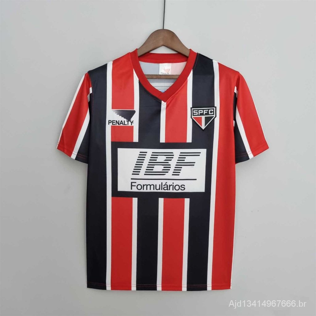 91-92 Sao Paulo personalizado de alta qualidade retro futebol camisa t-shirt