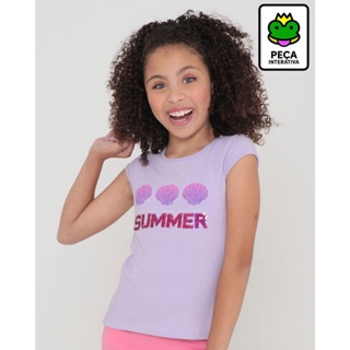 Blusa Infantil Paetê Reversível Lilás