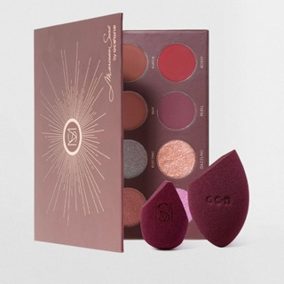 Kit Paleta de Sombras 12 Shades + Esponja de Maquiagem Flat Blend + Sister Blend Mariana Saad By Océane (3 Produtos)