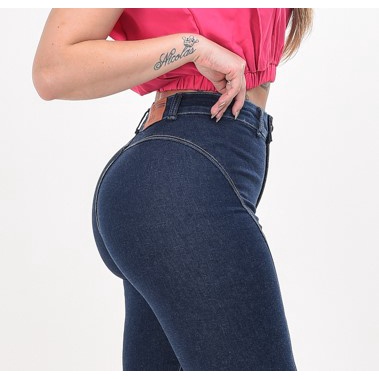 calças jeans sem bolso feminina levanta bum bum