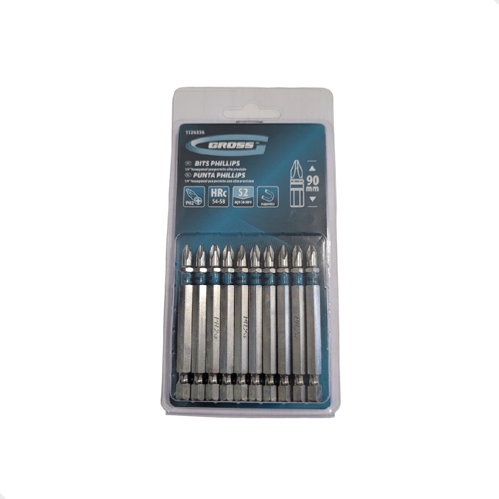 STANLEY Phillips Bits – PH2, 1/4 Zoll, 10 Stück – Sechskant-Antrieb, 50 Mm Länge