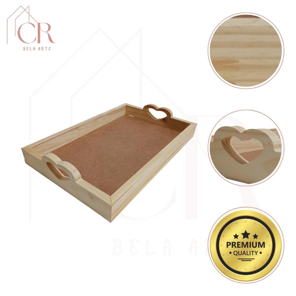 Bandeja Retangular De Café Da Manhã Com Alça