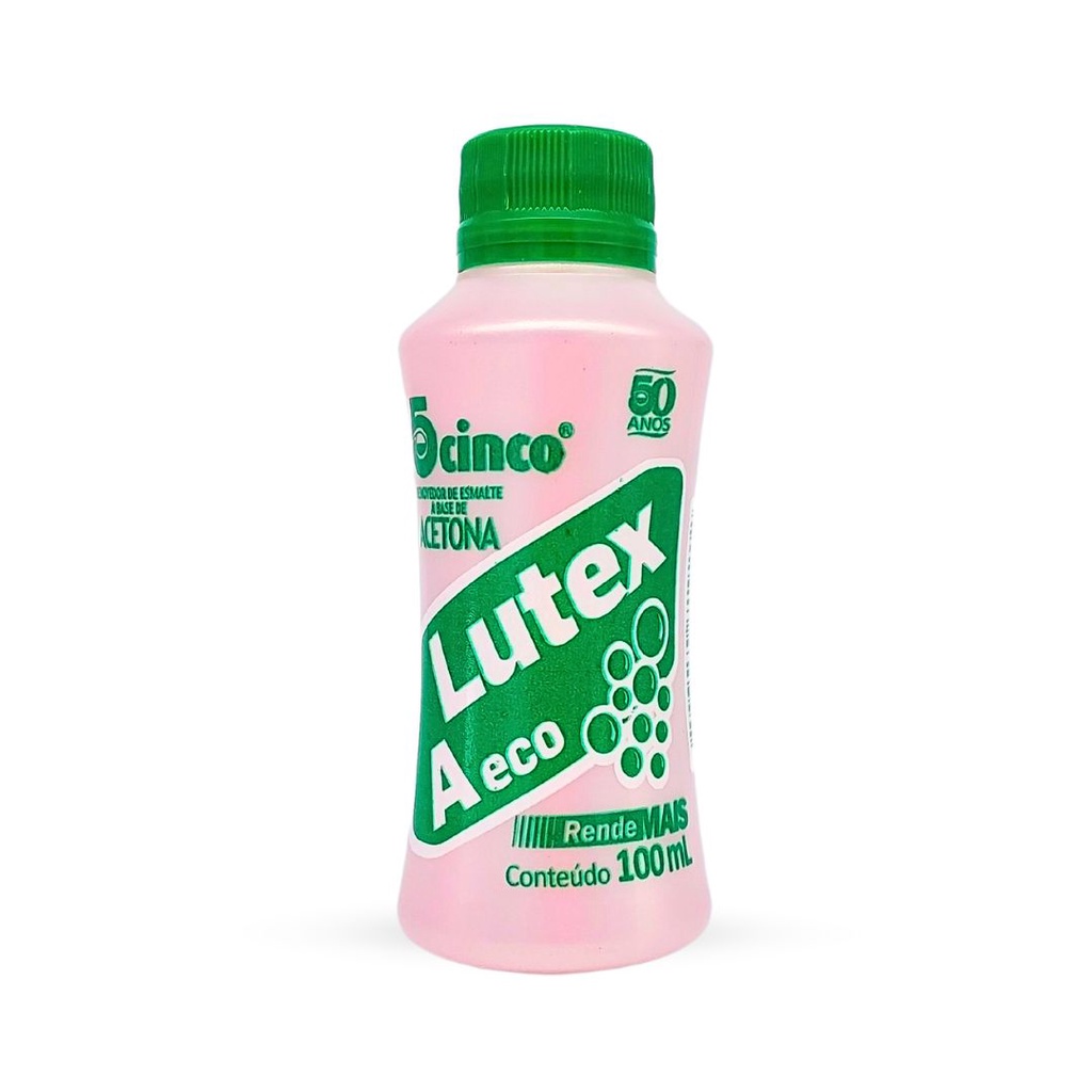 Removedor de esmalte Cinco Lutex A Eco 100ml | Shopee Brasil