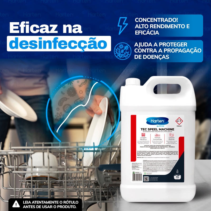 Detergente Lava Louças Sabão Lava Louça Máquina Líquido Concentrado 5 ...