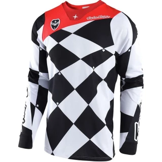 2024 Spot Troy Lee Designs Outdoor Men's Motocross jersey Motocicleta MTB Preto E Branco Camisa Esportiva off-road Seca Rápida