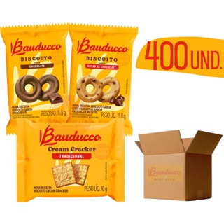 Kit Biscoito Bauducco Sache Choco+maize+cream Cracker 80un