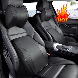 Produtos de couro Almofada De Espuma De Memória Pescoço Para Carro Respirável Cintura Portátil Anti-Estática Apoio De Cabeça De Viagem Inferior Costas Lombar