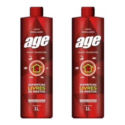 Inseticida Age Mata Insetos Baratas Formigas 13 Pragas Kit 2