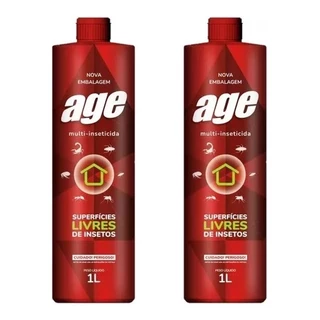 Inseticida Age Mata Insetos Baratas Formigas 13 Pragas Kit 2