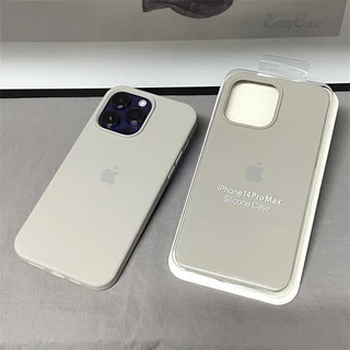 Capa Protetora De Silicone Preto Carvão Vegetal Cinza Maçã 15 , Adequada Para iPhone 15 14 13 12 11 Pro X XS Max 6 7 8 14 15 Plus XR Telefone De Toque De Couro Líquido Macio
