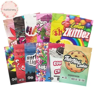 RickTySheng 7 * 9cm 10Pcs Saco Frio De Ervas Armazenamento Mylar Folha De Papel Sacos Para Alimentos br