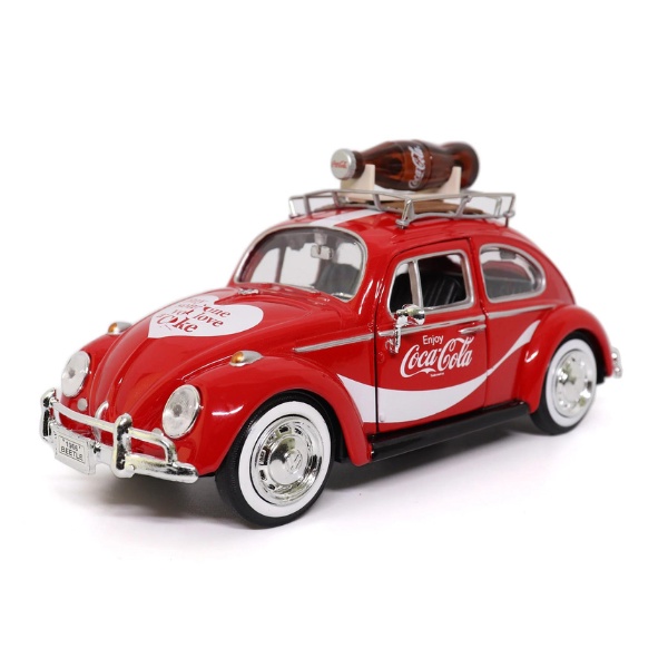 WW 1:17 SOLID Vw Volkswagen Beetle Beetle Coca-Cola Excellent État Rare EUR 44,96 - FR