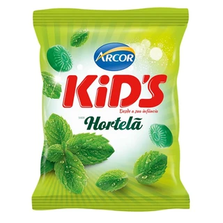 Bala Dura Kids Hortelã Arcor 500g