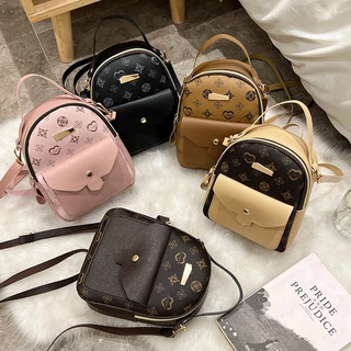 Bolsa Feminina 2023 Moda Moda Moda Moda Moda Moda Moda Moda Moda Moda Moda Moda Contraste Cor Floral Impressão Mochila Retro Mochila de Ombro All-Match Bolsa Mensageiro