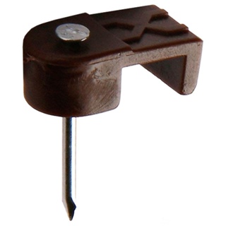 Fixador para fio duplo 10x12 marrom Fixtil