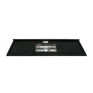Pia de granito MasterPlus Luxo 120x57cm com cuba verde Venturini