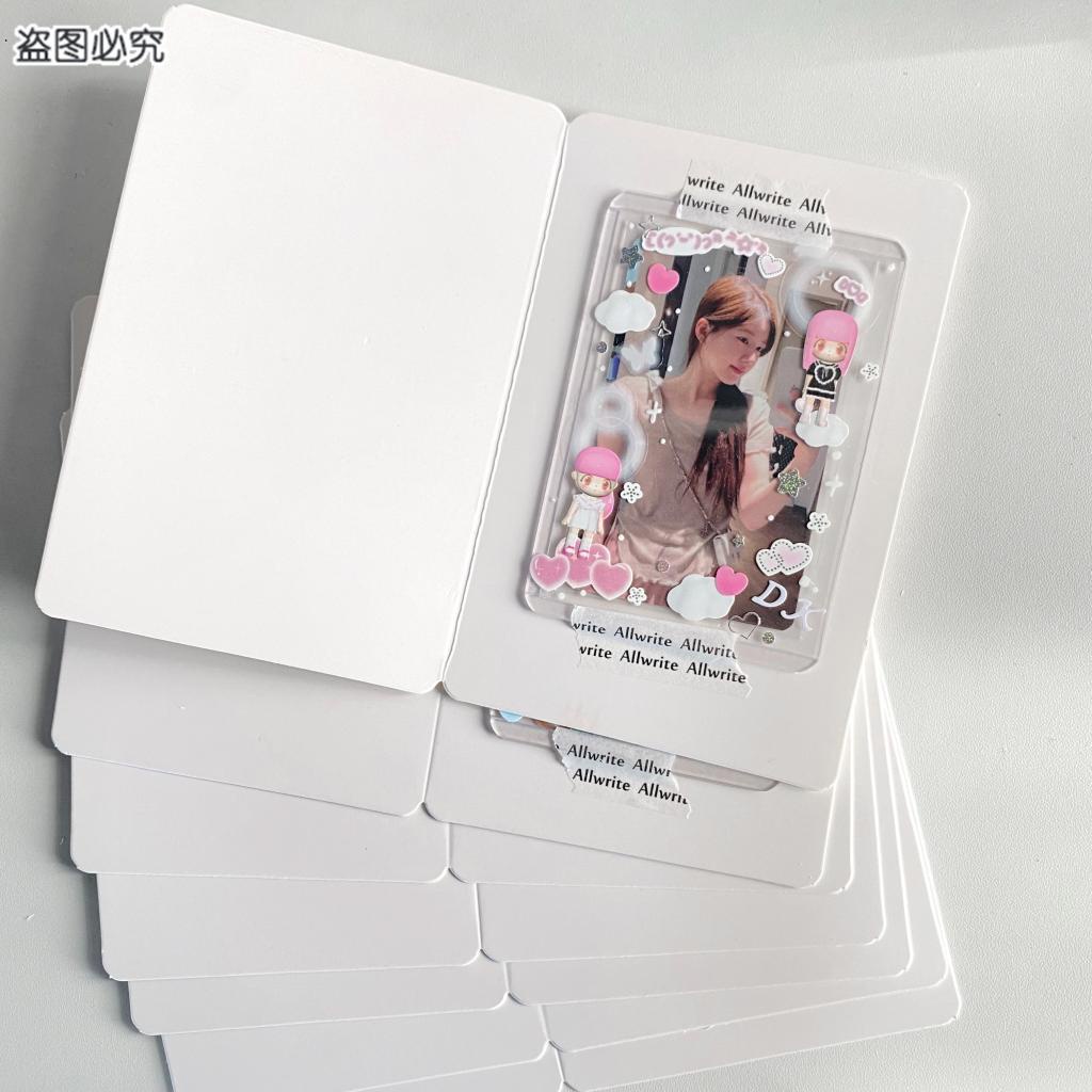 Steves 10pcs Cartão Fotográfico Puro Branco Embalado Com Dobrado Para Proteger O