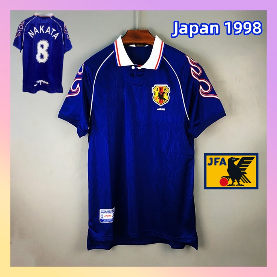 1998 Camisa de time Japão 98 Retro Casa Nakata No.8 camisa de futebol 【Frete grátis】