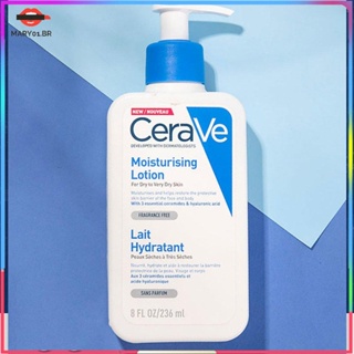 Cerave loção hidratante para pele seca corpo e rosto Sem Perfume 236ml