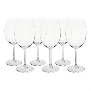 Jogo De 6 Taças Cristal Bohemia Titanium Vinho Tinto 580ml
