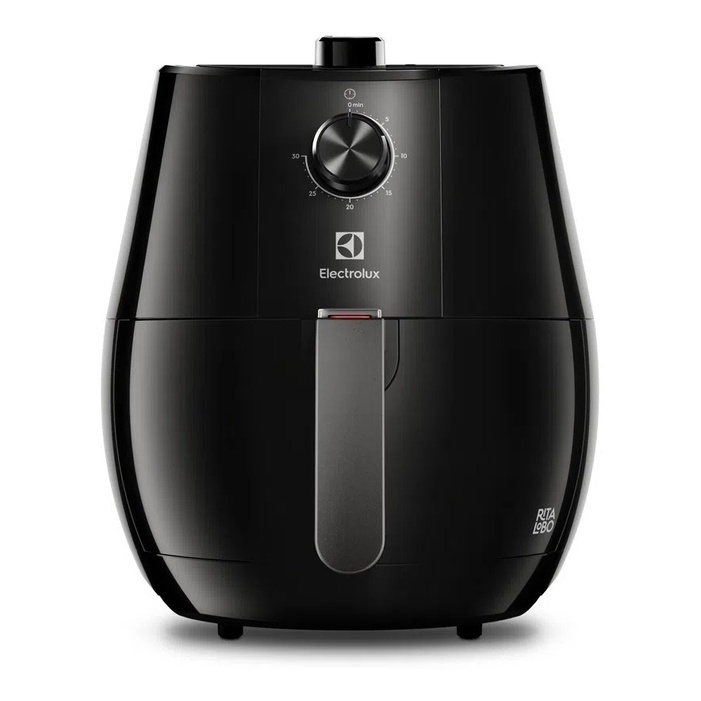 Fritadeira Elétrica sem oleo Electrolux Airfryer 3,2L desligamento automático time sonoro 1400W EAF10 preta 110V