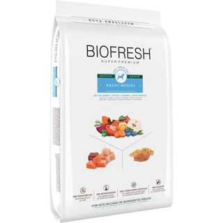 Biofresh ADULTO Raças Médias 15KG Mix de Carnes